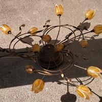 Lampadario inferro battutostile Fiorentino