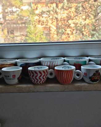 tazzine caffè Illy da collezione 