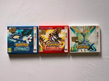 Pokémon Zaffiro + Pokémon Rubino + Pokémon X (3DS)