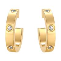 gioielli orecchini oro placcato 18K