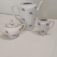 set caffe d'epoca dipinto a mano firmato con numer