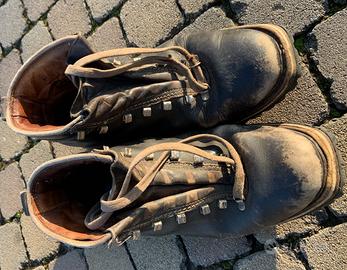 scarponi vintage vera pelle