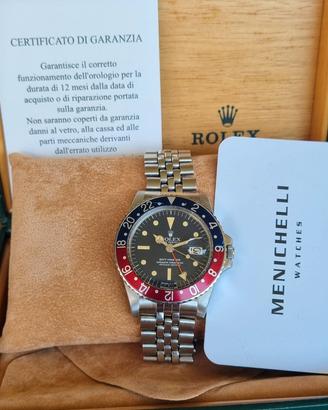 ROLEX GMT MASTER 1675 RARO QUADRANTE RADIALE 1977