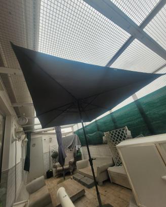 Ombrellone 2mt x 3 mt grigio