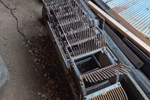 Spazzola raccoglitrice  per motocoltivatore 