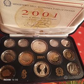 Monete proof 2001