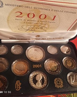 Monete proof 2001