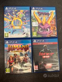 Giochi PS4_Jumanji; Just Dance ecc…