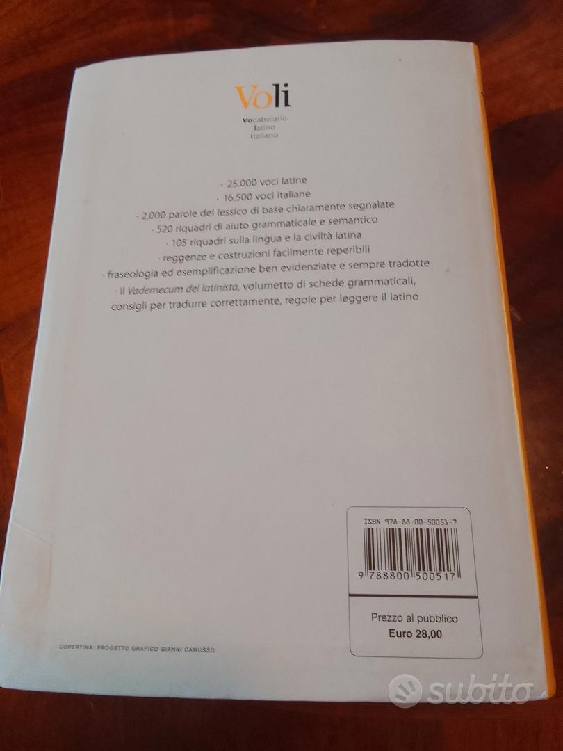 Il Voli. Vocabolario di latino. Latino-italiano, italiano-latino. Con  schede grammaticali