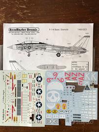 AeroMaster decals 148-023 F14 Basic Stencils
