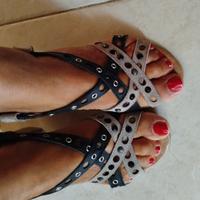 Sandalo con tacco Mercante di fiori