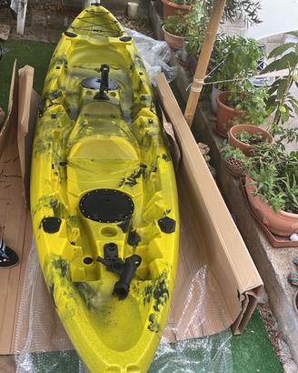 Canoa Biposto per Pagaiare in Coppia e Pesca