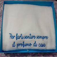 Coperta plaid bianca misto lana morbida e calda