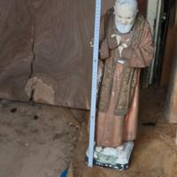 statua di gesso  padre pio