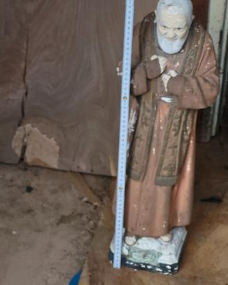 statua di gesso  padre pio
