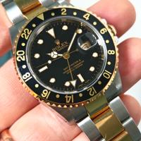 Rolex Gmt acciao e oro 16713 luminova full set