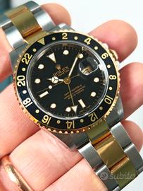 Rolex Gmt acciao e oro 16713 luminova full set