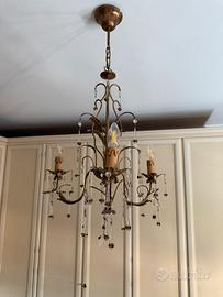 Set lampadario e  due applique