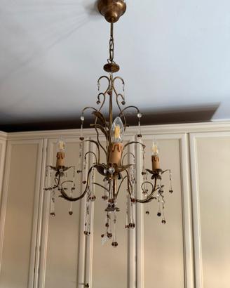 Set lampadario e  due applique