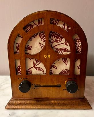 Radio fm am  anni 80’ in noce