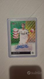 Card Huijsen Real Madrid autografata e numerata 