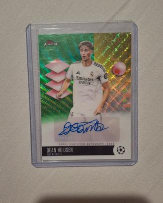 Card Huijsen Real Madrid autografata e numerata 