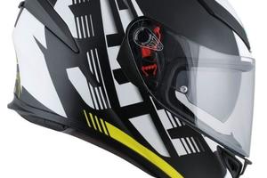 CASCO AGV DARKSTORM K5 MATT BLACK YELLOW