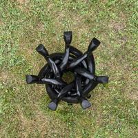 Porta vaso in legno di baobab origine Ghana