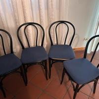 Sedie in legno con seduta di midollino