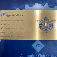 Moto Morini 125 H -Anno 1976 -Registro Storico FMI
