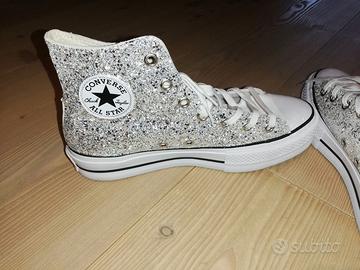 All star plattform glitter. Taglia 41