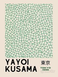 poster Yayoi Kusama Arredo Casa formato A3 japan 