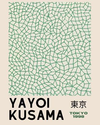 poster Yayoi Kusama Arredo Casa formato A3 japan 