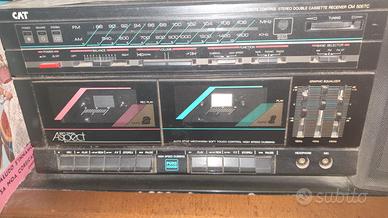 Giradischi doppio mangia cassette