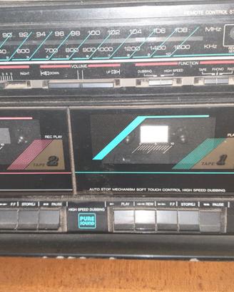 Giradischi doppio mangia cassette