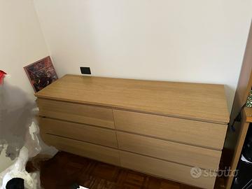 Cassettiera Malm 6 cassetti