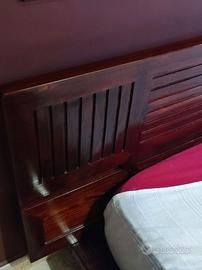 Letto in Legno Basso con Comodini Coordinati