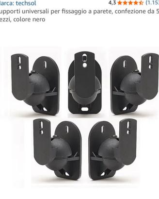 Supporti a parete per casse acustiche. 
