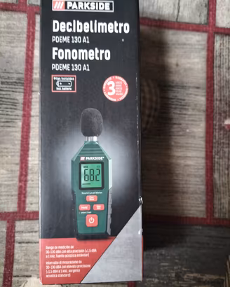 Fonometro Parkside nuovo Sigillato 