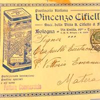 Busta -Bologna FERROVIA – Pastineria Cittello