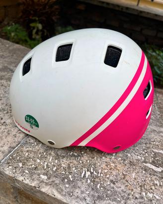 Casco bici B'Twin – Taglia S – Bianco/Rosa