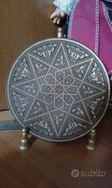 Piatto decorativo intarsiato in oro di Toledo