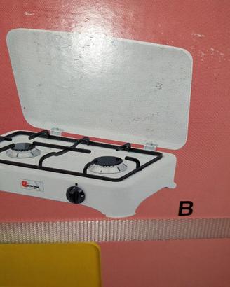 Piano Cottura 2 fuochi a Gas Valvolato