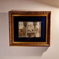 Veduta Architettonica con Edificio Medievale