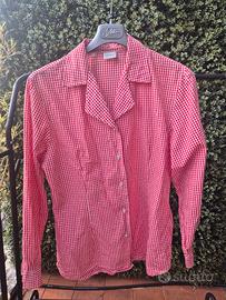 Camicia Benetton rossa e bianca – Taglia M