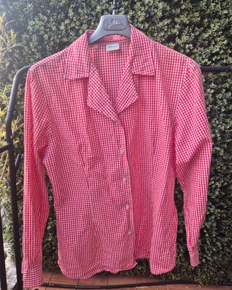 Camicia Benetton rossa e bianca – Taglia M