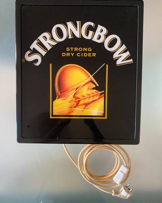 Insegna luminosa vintage Strongbow pub funzionante