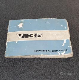 USO E MANUTENZIONE MANUALE MOTOGUZZI V 35 -