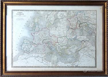 221210 Europe sous Charlemagne- Antica Incisione