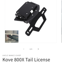 Portatarga Kove 800 Uncle Wang + supporto targa